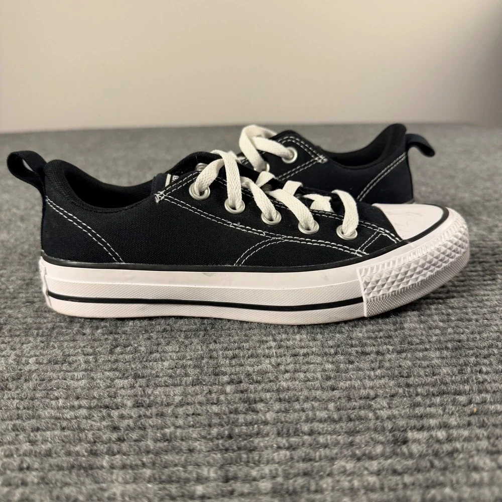 Converse Chuck Taylor Malden GS All Star Low Top Black White Kids Shoe 4Y